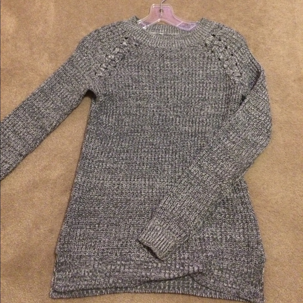 Soft, Knitted Grey Sweater.